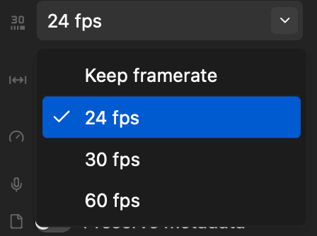 Frame rate