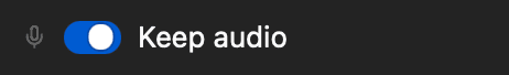 Remove audio